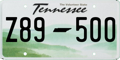 TN license plate Z8950O
