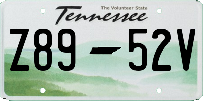 TN license plate Z8952V