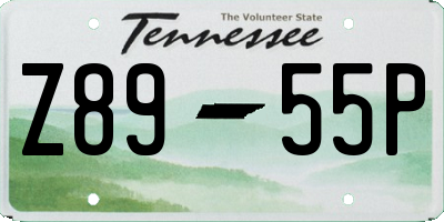 TN license plate Z8955P