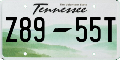 TN license plate Z8955T