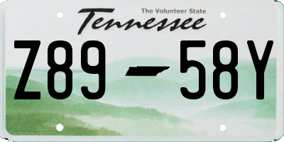 TN license plate Z8958Y