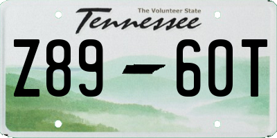 TN license plate Z8960T