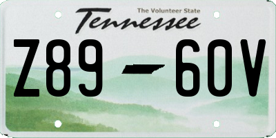 TN license plate Z8960V