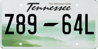 TN license plate Z8964L