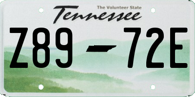TN license plate Z8972E
