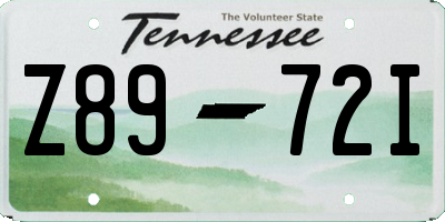 TN license plate Z8972I