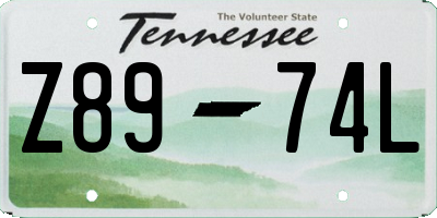 TN license plate Z8974L