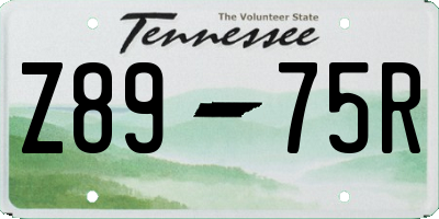 TN license plate Z8975R