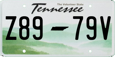 TN license plate Z8979V