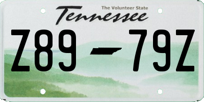 TN license plate Z8979Z