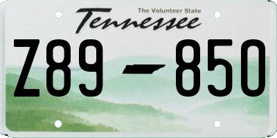TN license plate Z8985O