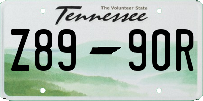 TN license plate Z8990R