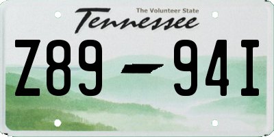 TN license plate Z8994I