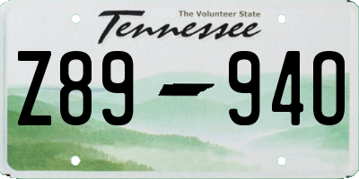 TN license plate Z8994O