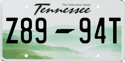 TN license plate Z8994T
