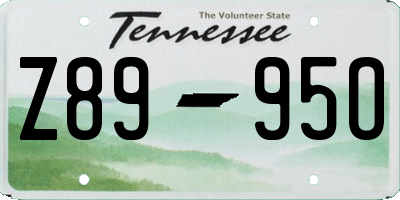 TN license plate Z8995O