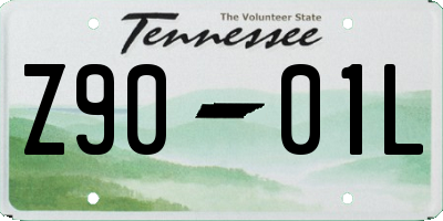 TN license plate Z9001L