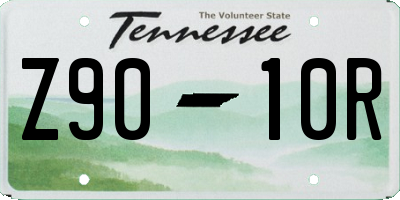 TN license plate Z9010R