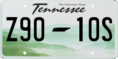 TN license plate Z9010S