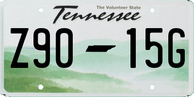 TN license plate Z9015G