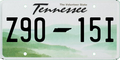 TN license plate Z9015I