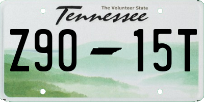 TN license plate Z9015T