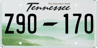 TN license plate Z9017O