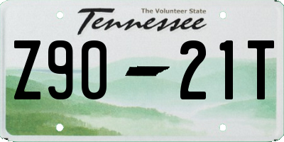 TN license plate Z9021T