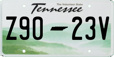 TN license plate Z9023V