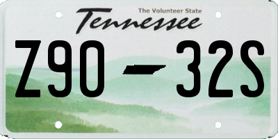 TN license plate Z9032S