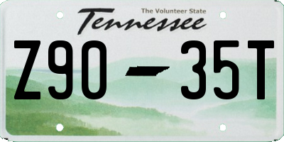 TN license plate Z9035T