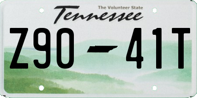 TN license plate Z9041T