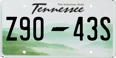 TN license plate Z9043S