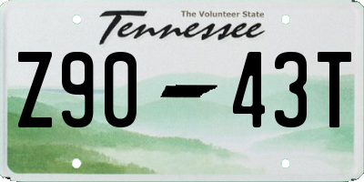 TN license plate Z9043T