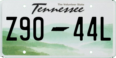 TN license plate Z9044L