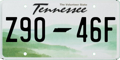 TN license plate Z9046F