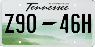 TN license plate Z9046H