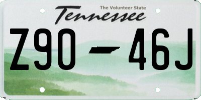 TN license plate Z9046J