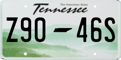 TN license plate Z9046S