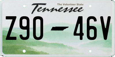 TN license plate Z9046V