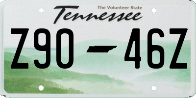 TN license plate Z9046Z