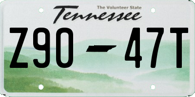 TN license plate Z9047T