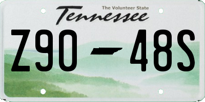 TN license plate Z9048S