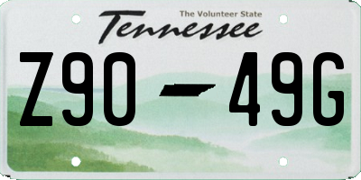 TN license plate Z9049G