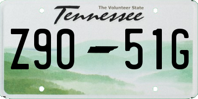 TN license plate Z9051G