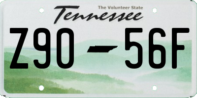 TN license plate Z9056F