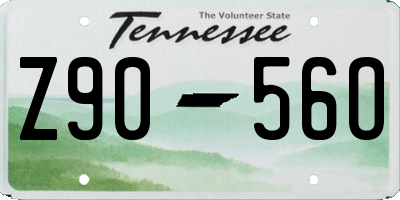 TN license plate Z9056O