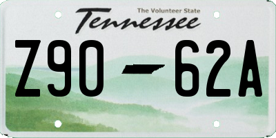 TN license plate Z9062A