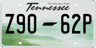 TN license plate Z9062P