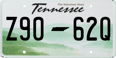 TN license plate Z9062Q